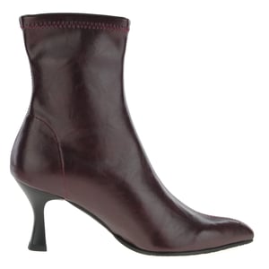 Miss Elastic - 78042 Ankle Sock Boots - Burgundy 3
